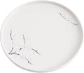 Ceramic Appetizer Plates, 8 Inch Dessert Plates/Salad Plate, Small Dinner Plates for Snacks, Side Dishes, Round Serving Plates (24, White Sakura)