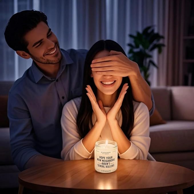 Home Housewarming Scented Candle – Funny New House Warming Gift Ideas for Apartment, Neighbor, Homeowners