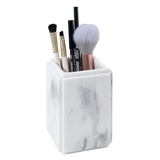 Avanti Linens - Tumbler, Resin Countertop Decor, Marble Inspired Bathroom Accessories (Catania Collection)