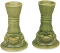 NOVICA Artisan Handmade Ceramic Candleholders Green Animal Themed Pair Indonesia Lamps Lighting Frog [candleholders Each 5in H x 3.5in W x 3.2in D] ' Yoke Frog' Pair