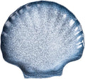 IMIKEYA Ceramic Plates for Shell Shape Dinner Plate Creative Porcelain for Salad Noodle Dish