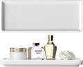 Premium Ceramic Bathroom Tray – Sleek Non-Slip Organizer for Shower, Countertop, Vanity | 9.25x3.66inch | Easy-Clean, Corrosion-Resistant