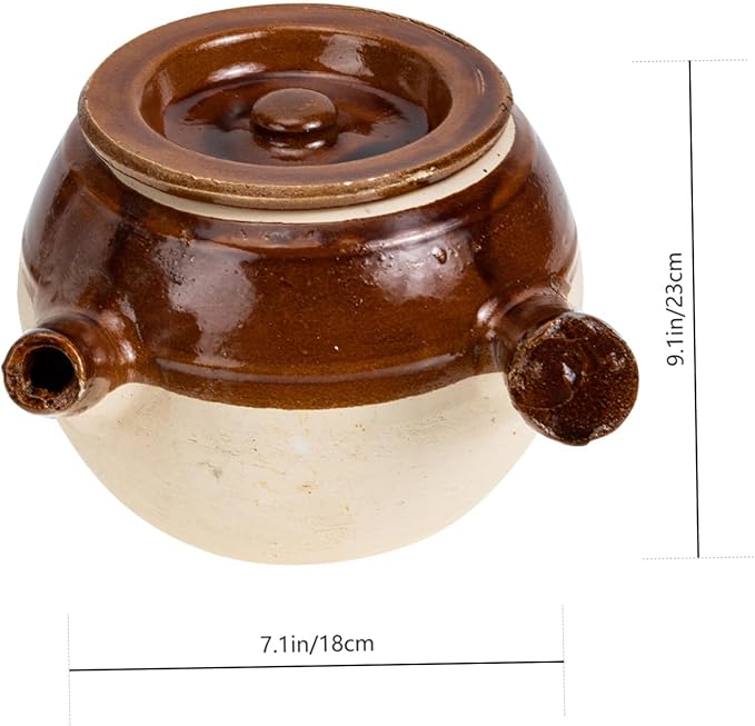 Old Fashioned Medicine Pot Pottery Clay Cooking Pot Traditional Chinese Medicine Cooker Stove Cooking Casserole Medicine Boiling Pot Chinese Medicine Casserole Kitchen Accessory