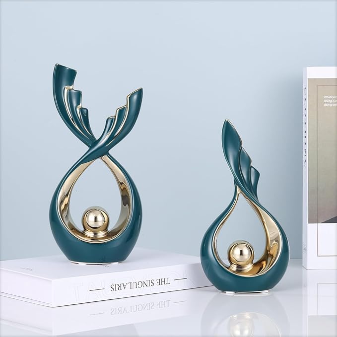 Sculptures Statues Ceramic Decorative Statue, Modern Abstract Decoration Sculptures, Sculpture Decoration for Bedroom, Table Decoration, Sideboard Living Room