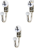 IndianShelf 3-Pack White Ceramic, Zinc Decorative Cute Hooks for Hanging Coats, Jackets, Leash, Hat, Towel, Backpack, Purse, Handbag for Bathroom Décors