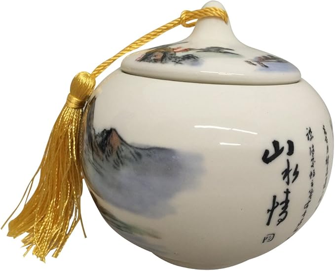 Exquisite Oriental Ceramic Tea / Coffee Storage Jar Crock Canister