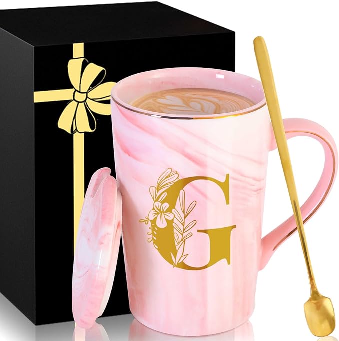 Personalized Ceramic Coffee Mug with Lid Cup Happy Birthday Gifts for Adult Men Women Who Have Everything Want Nothing Dad Mom Guys People Couples Parents Cool Funny Unique Present Special Christmas,G