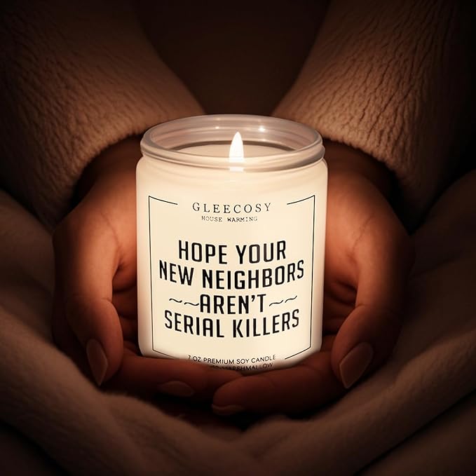 Home Housewarming Scented Candle – Funny New House Warming Gift Ideas for Apartment, Neighbor, Homeowners