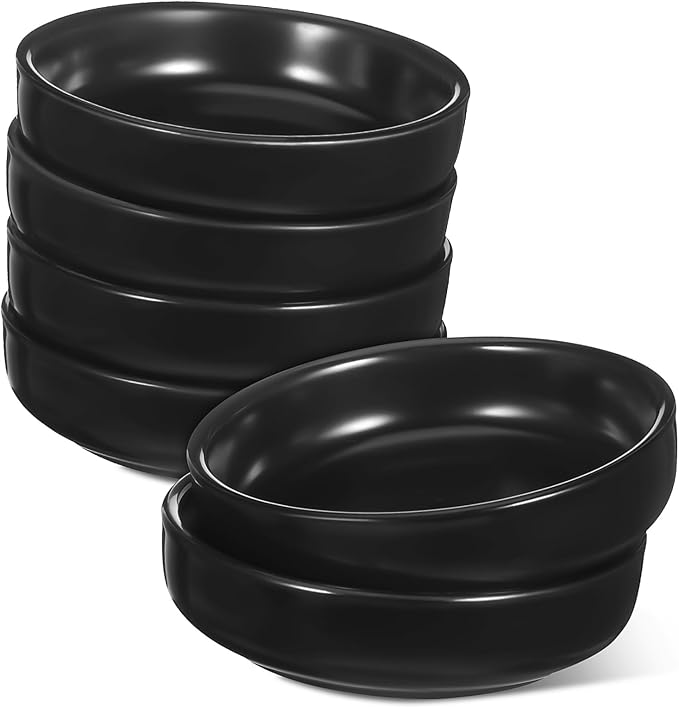 6 Piece Japanese Ceramic Dipping Plates Set Appetizer Sushi Sauce Dishes Porcelain Snack Plates Chinese Style Seasoning Dishes Easy Clean