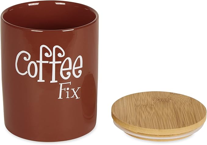 DII Kitchen Accessories Retro Collection Ceramics, Canister Set, Cinnamon, 3 Piece