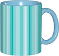 Aqua,Ceramic Coffee Mug, Ocean Lines Geometrical Image, Funny Tea Cup, 6 Colors to Choose, 11 Oz, Dishwasher and Microwave Safe (Sky blue)