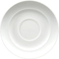 Fortessa Fortaluxe SuperWhite Vitrified China Dinnerware, Cassia 5-Inch Saucer for Stackable Espresso Cup, Set of 6