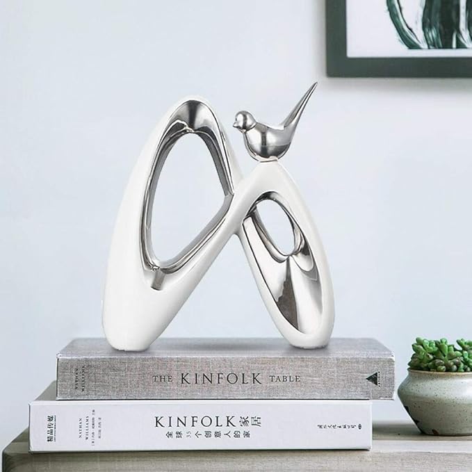 Bust Handmade Sculptures Figurine Animal Statue Ornaments Statue Ornaments Sculptures Anime Art Sculpture Magpie Ceramic Art Craft Home Decoration Accessories for Living Room