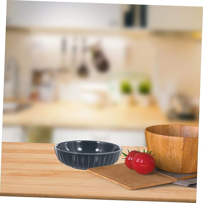 2 Pack Ceramic Sauce Dishes Condiment Bowls Lids Sauce Trays for Home/restaurant