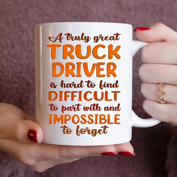 Gifts For Truck Driver - Best Truck Driver Ever Mug - Truck Driver Gifts - 11oz White Ceramic Mug for Office, Women, Men, Work Friends, Coworkers - Thanksgiving, Birthday, Christmas Gift