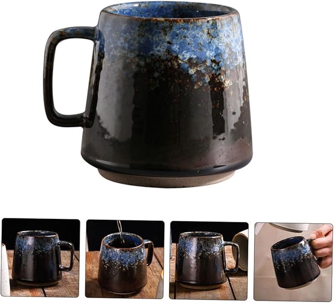 Ceramic Mug Japanese Mugs Latte Cups Ceramic Espresso Cups Coffee Cups Ceramic Japanese Coffee Cup Cappuccino Mug Handleless Ceramic Cup Coffee Mug Ceramics Office Asia w
