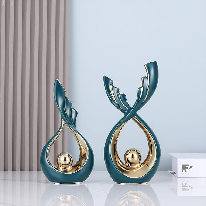 Sculptures Statues Ceramic Decorative Statue, Modern Abstract Decoration Sculptures, Sculpture Decoration for Bedroom, Table Decoration, Sideboard Living Room