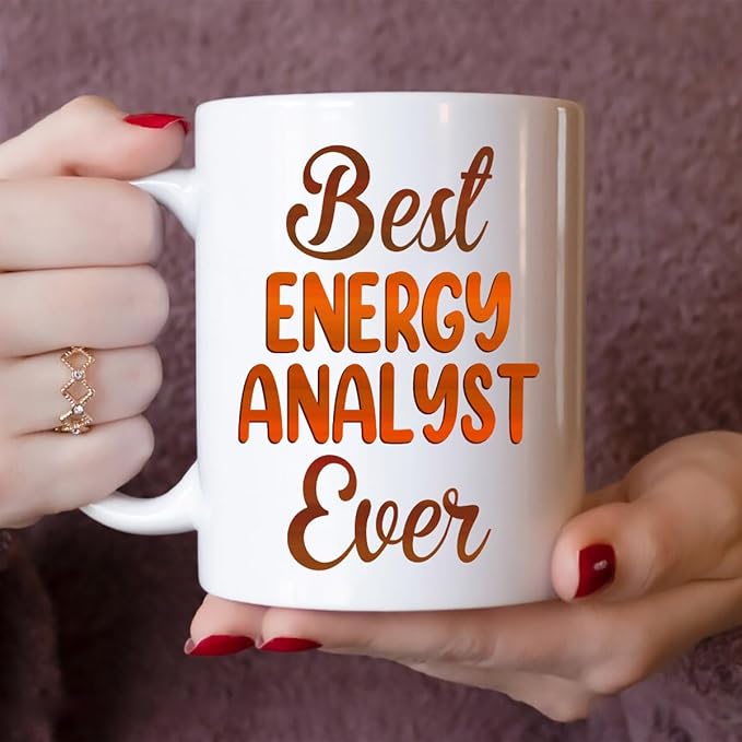 Gifts For Energy Analyst - Best Energy Analyst Ever Mug - Energy Analyst Gifts - 11oz White Ceramic Mug for Office, Women, Men, Work Friends, Coworkers - Thanksgiving, Christmas Gift