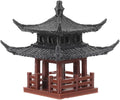Milisten Mini Pagoda Statue, Miniature Hexagon Pavilion Figurine Ceramic Flower Vase Landscape Asian Zen Garden Fairy Garden Aquarium Dollhouse Decor