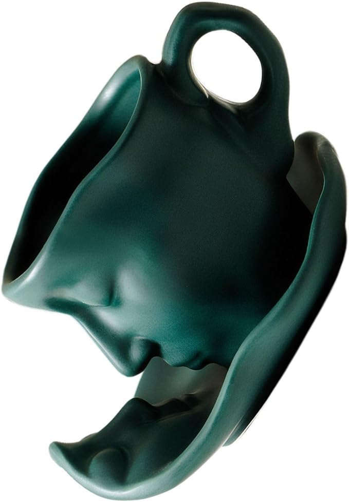 Artistic Ceramic Coffee Mug with Sculptural Face Design for Home Decor and Gift Giving