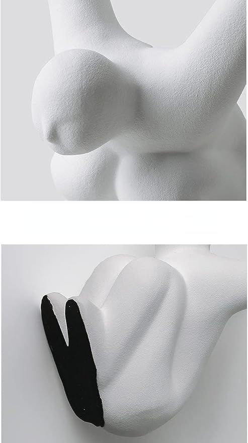 Ceramic Joe Creative Body Art Ornaments Handmade White Ceramic Home Desktop Decorative Art (Fly-9in)