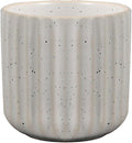 Vintage Ceramic Mug, Japanese Tea Cup 6oz Striped Cup No Handle Drinking Cup for Latte Milk Water Beverage Juice Microwave and Dishwasher Safe, Minimalist coffee Cup-Nordic White