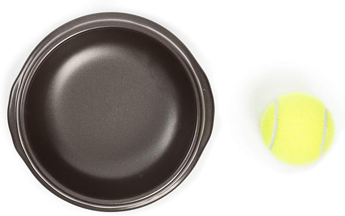 Crazy Korean Cooking Korean Stone Bowl (Dolsot), Sizzling Hot Pot for Bibimbap and Soup - Premium Ceramic (Medium - No Lid)