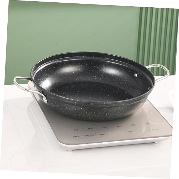 Mobestech Stainless Steel Korean Stone Pot Simmer Pot Cookware Home Wok Easy to Clean