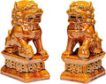 Collectible Sculptures/Figurines Ceramic Lions Pair Home Decorations Asian Art Desktop Feng Shui Ornaments Khaki