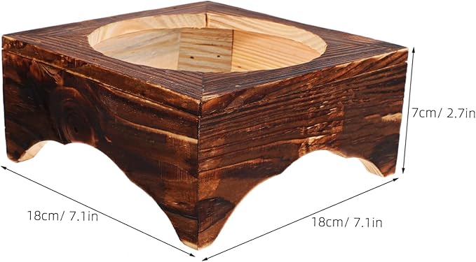 ABOOFAN Korean Stone Pot Stand Pot Rack Wooden Bowl Storage Stand Heat Resistant Easy to Use