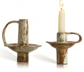 Taper Candle Holders, Vintage Ceramic Pillar Brass Candle Holder, Handmade Candlesticks Holders, Candle Sticks Holder Decor 7/8" ID Set of 2