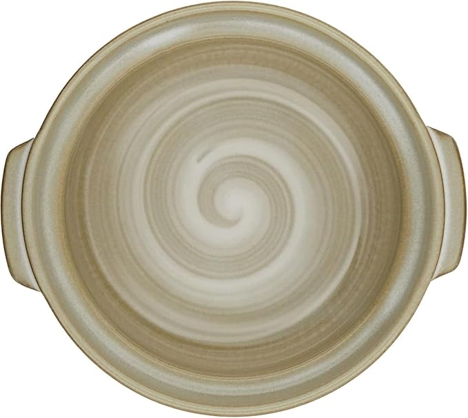 [Genuine Product] Banko Ware 21061 Ginpo Earthenware Pot (Deep Pot) No. 6 for 1 Person Hanamishima, Suitable for Direct Fire, Heat Retention, Made in Japan