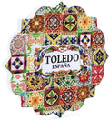 Decorative Magnet Toledo Spain - Exclusive Alma de Toledo Collection - Vibrant Artisan Ceramic - Unique Souvenir for Your Home and Heart