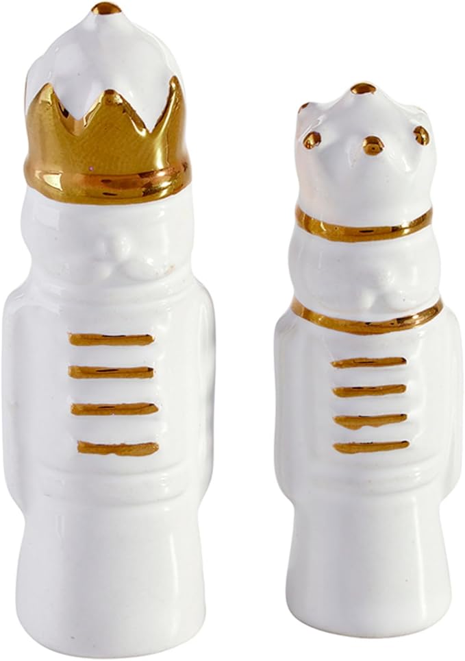 Santa Barbara Design Studio Christmas Figurines - Ceramic Holiday Figures in Keepsake Display Box, Set of 2, Nutcrackers