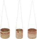 Haven Set 3 Pink Hanging Planter - Tea Light Candle Holder