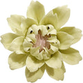 CEUYGT Handmade Ceramic Wall Flower Decor - Yellow King Protea Design, Elegant Home Wall Art for Living Room, Bedroom, or Office Decoration Yellow 3.54"(Medium)