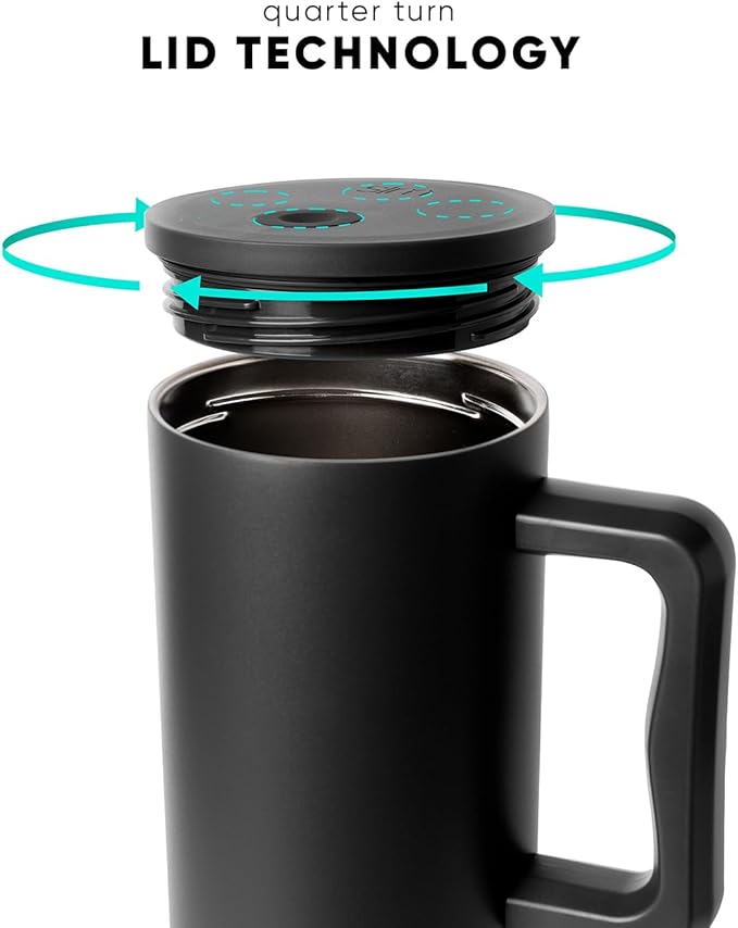 Simple Modern Trek | 40 oz Christmas Tumbler with Handle and Straw Lid | Cup Holder Friendly Insulated Stainless Steel Travel Mug | Holiday Gifts for Women Men Her Him | Holiday Flannel