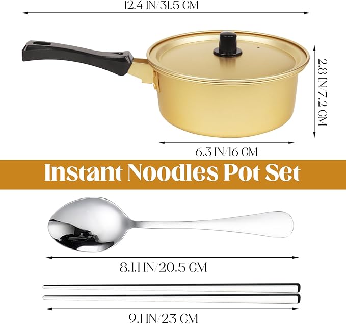 Korean Ramen Pot, Ramen Korean Cooking Pot, Aluminum Noodle Pot For Kitchen Cookware For Kitchen Cookware