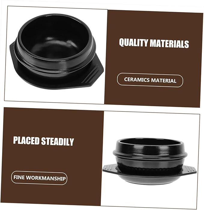 Korean Stone Pot Ceramic Stew Pot Cooking Tray High-temperature Resistant Non-stick Ceramic Kitchenware