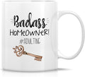 Retreez Funny Mug - Badass Homeowner Adulting Moved New House Gift Housewarming 11 Oz Ceramic Tea Coffee Mugs - Funny, Sarcasm, Sarcastic, birthday gifts for friends, coworkers, dad mom sister brother
