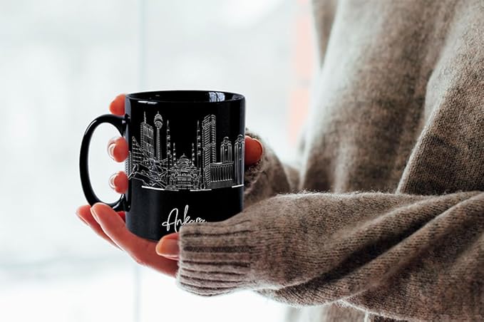 Ankara Anatolia Ceramic Mug, Asia Keepsake 11oz White Mug, Custom Coffee Cup, Gift For Birthday, Asia Skyline Coffee Cup, Mugs for Women, Personalized Coffee Mugs