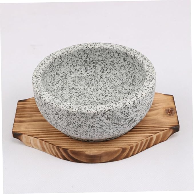 Korean Stone Bowl Mat Pot Holder Wooden Casserole Mat Heat Insulation Scratch-Resistant Reusable Diameter