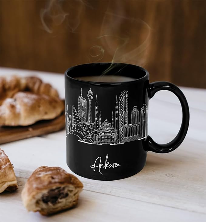 Ankara Anatolia Ceramic Mug, Asia Keepsake 11oz White Mug, Custom Coffee Cup, Gift For Birthday, Asia Skyline Coffee Cup, Mugs for Women, Personalized Coffee Mugs