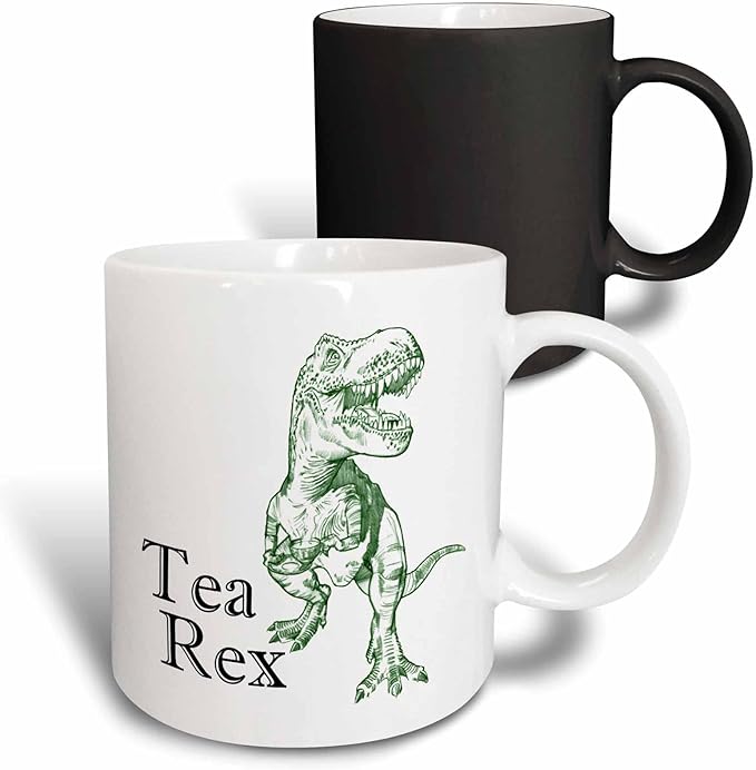 3dRose mug_193320_3 Tea Rex Magic Transforming Mug, 11-Ounce