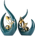 Sculptures Statues Ceramic Sculpture, Modern Decorative Abstract Sculptures, for Office Decorative Items, Decoration Living Room, Bedroom, Apartment, Green