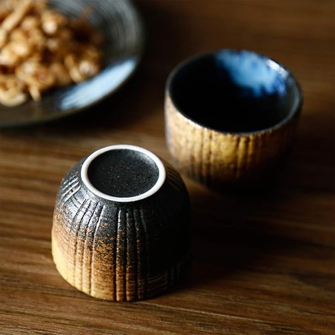 5 Piece Sake Set Traditional Ceramic Wine Glass Porcelain Pottery Sake Bottle Home Decor Crafts