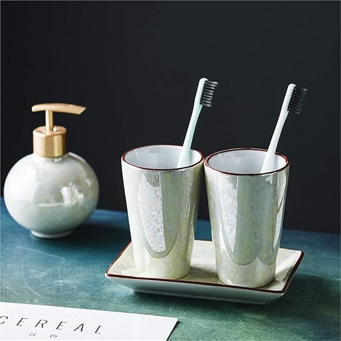 Bathroom Accessory Bathroom Accessories Sets Chinese Style 6-Piece Ceramic Accessory Set Soap Dispenser Sets