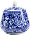 Ceramic Blue and white Sealed Coffee Food Storage Jar Canister with Lid
