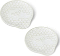 GDCZ Ceramic Dessert Plates, 5.2 Inch Mini Dinner Plates, Dinner Dishes for Cake, Waffle, Snacks Side, Microwave, Oven and Dishwasher Safe, Set of 2 (White)
