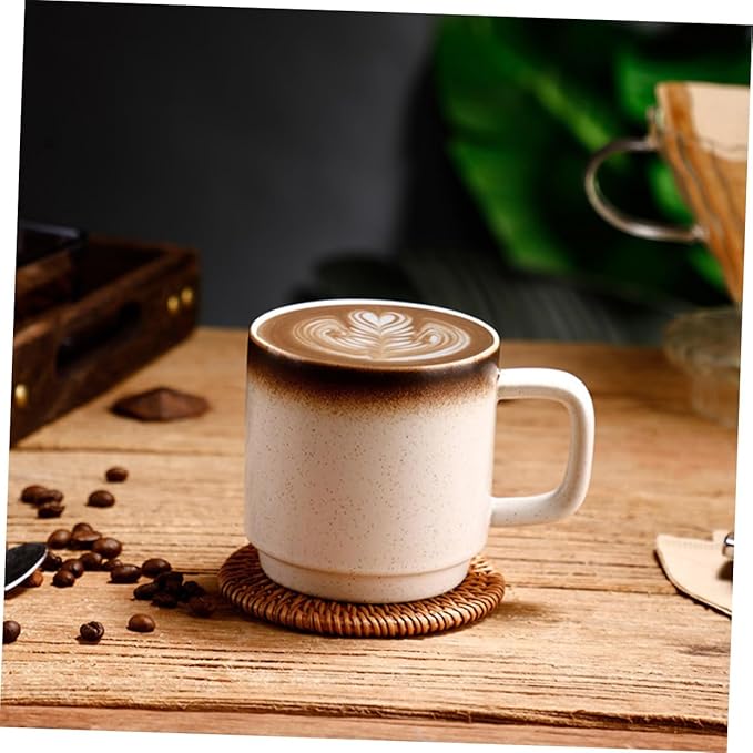 PRETYZOOM Multi-purpose Ceramic Mug Lightweight Portable Easy to Clean for Tea Juice Milk